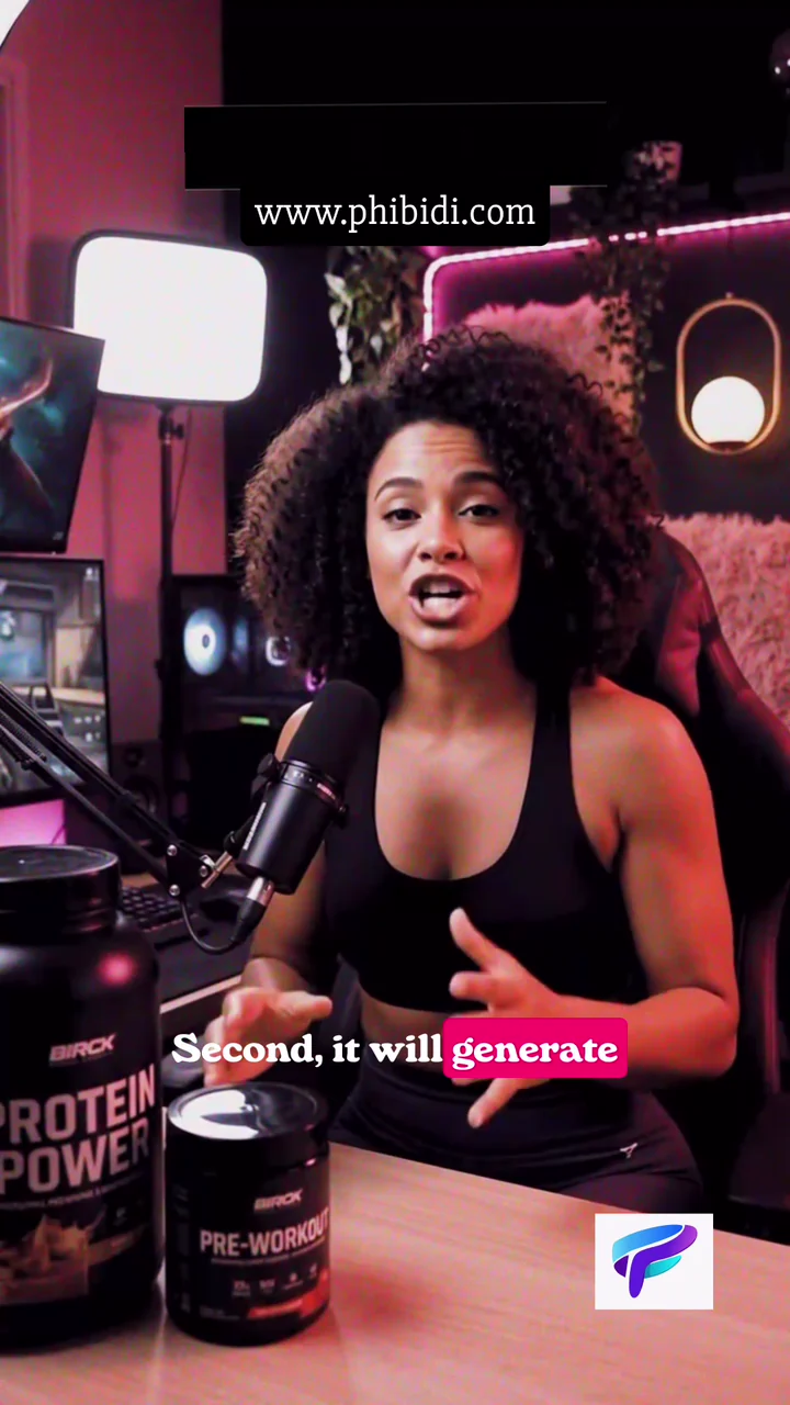 Synthetic fitness creator in a directed studio campaign